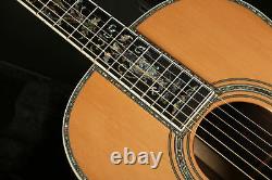 00045 Acoustic Electric Guitar Solid Spruce Top ebony Fingerboard Handmade