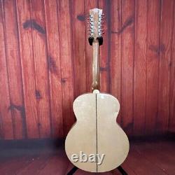 12-Strings Natural J-200 Acoustic Electric Guitar Spruce Top Mahogany Side&Back
