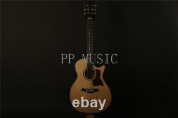 20 Fret Solid Spruce Top Acoustic Electric Guitar Behind Koa Black Fretboard