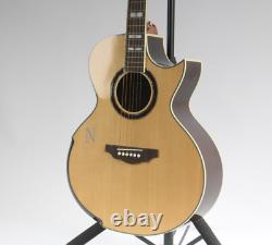 40'' Acoustic Electric Guitar Solid Spruce Top Cutaway Closed Angle Guitar
