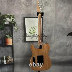 6 String Acoustic TL Electric Guitar Semi Hollow Body Rosewood Top Gloss Natural