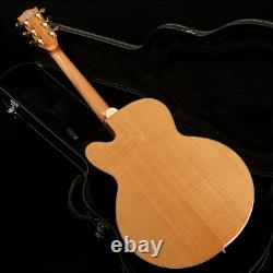 6-Strings Acoustic-Electric Guitars Natural Color Flamed Maple Veneer