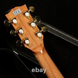 6-Strings Acoustic-Electric Guitars Natural Color Flamed Maple Veneer