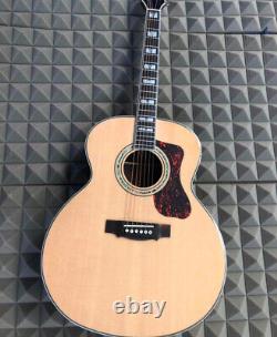 6 Strings Solid Top Acoustic Guitar Glossy Natural Finish Guild Acoustic