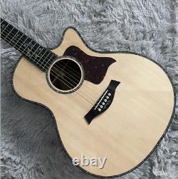 916 Acoustic Electric Guitar Solid Spruce Top 3 Electronic Pickups Free Shipping