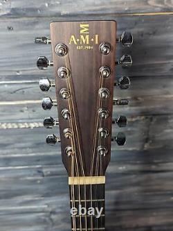 AMI-Guitars JM12-1E 12 String Acoustic Electric Guitar