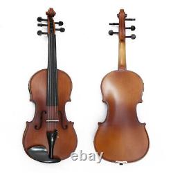 Advanced 5 String 4/4 Electric Acoustic Violin Maple Spruce Professional Tone
