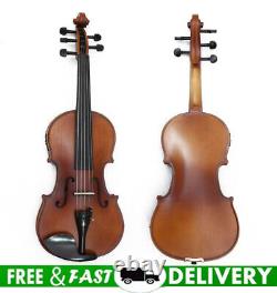 Advanced 5 String Electric Acoustic Violin 4/4 Hand made Maple Spruce