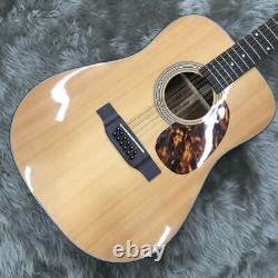 Aria Used Dreadnought Ad-215/12 12 String Acoustic Electric Guitar Guitar Safe d