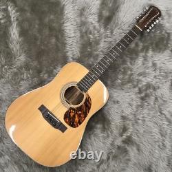Aria Used Dreadnought Ad-215/12 12 String Acoustic Electric Guitar Guitar Safe d