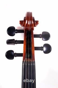 Brown 4/4 Electric acoustic violin 5 String Maple Spruce Wood handmade Violin