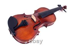 Brown 4/4 Electric acoustic violin 5 String Maple Spruce Wood handmade Violin