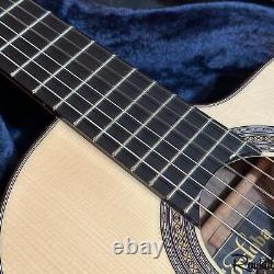 Cordoba 55FCE Negra Ziricoté Nylon String Cutaway Acoustic Electric Guitar with Hu