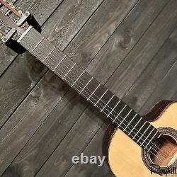 Cordoba 55FCE Negra Ziricoté Nylon String Cutaway Acoustic Electric Guitar with Hu