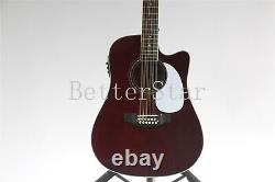 Custom Acoustic Electric Guitar White Pickguard 12 String Chrome Part Fast Ship