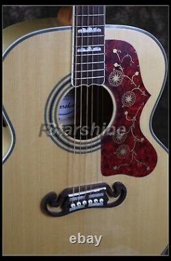 Custom Nature Electric Acoustic Guitar Jumbo 6 String Rosewood Fretboard