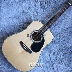 Custom Shop 6 String Acoustic Electric Guitar Natural Color Rosewood Fingerboard