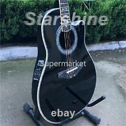 Cutway Electric Acoustic Guitar Rosewood Fretboard Solid Spruce Top 6 String