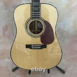 D45 41 inches solid spruce Acoustic electric guitar with pickup rosewood fingerb