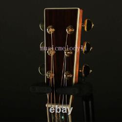 D-45 Solid Spruce Top Acoustic Electric Guitar Fretboard Inlay Abalone Shells