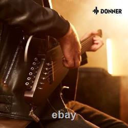 Donner HUSH-I Travel Acoustic Electric Guitar Headless Compact Pratice Perform