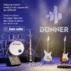 Donner HUSH-I Travel Acoustic Electric Guitar Headless Compact Pratice Perform