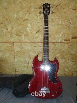 EPIPHONE 4 STRING ELECTRIC GUITAR With CASE
