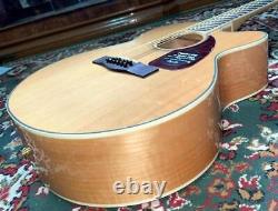 Electric Acoustic Guitar Fender AcoCJ-290SCE-12 NAT Natural 12 Strings with Case