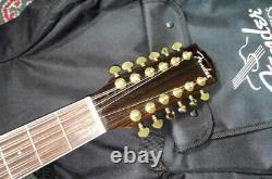 Electric Acoustic Guitar Fender AcoCJ-290SCE-12 NAT Natural 12 Strings with Case