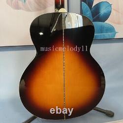 Factory 43 Inch Electric Acoustic Guitar Jumbo Sunburst Finish Solid Spruce