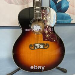Factory 43 Inch Electric Acoustic Guitar Jumbo Sunburst Finish Solid Spruce