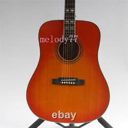 Factory 6 String D45 Acoustic Guitar Solid Spruce Top Honey Rosewood Fretboard