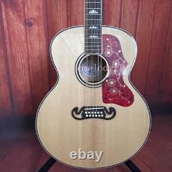Factory SJ-200 Natural Acoustic Electric Guitar 12 Strings 301 Solid Spruce Top