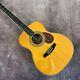 High-end Yellow Custom Acoustic Electric Guitar 20frets Fast Shipping In Stock