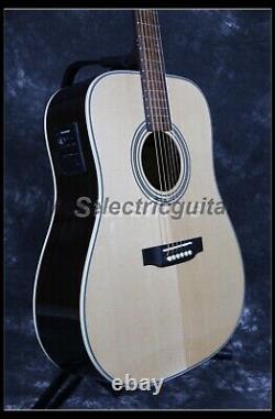 Hollow Body Nature Electric Acoustic Guitar Rosewood Fretboard 6String Fast Ship