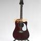 Hollow Body Wine Red 12 String Acoustic Electric Guitar Chrome Part Fast Ship