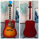 Hummingbird 41 Inches Acoustic Electric Guitar Cherry Sunburst Solid Spruce Top
