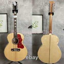 J200 12 String Acoustic Electric Guitars Solid Spruce Top Rosewood Fretboard