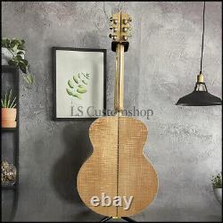 J200 Electric Acoustic Guitar Soild Spruce Top Jumbo Nature Flamed Maple Back
