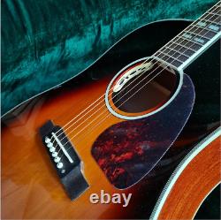 J45 Acoustic Electric Guitar Solid Spruce Top Sunburst Color, Acoustic Guitar