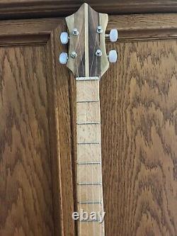 Leather Rose Cigar Box Guitar. Acoustic/Electric. 4 Strings. Handcrafted