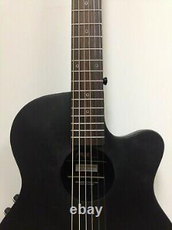 Light-Weight 38 Haze 836CEQMBK Round-Back Acoustic/Classical Guitar, EQ, Black