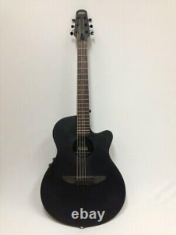 Light-Weight 38 Haze 836CEQMBK Round-Back Acoustic/Classical Guitar, EQ, Black