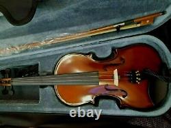 New 4/4 Full Size Flamed Concert Acoustic/electric Violin/fiddle-german