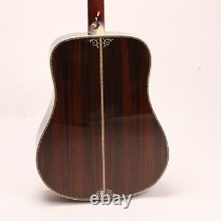 New Acoustic Electric Guitars MD Style Soild Spruce Top Abalone Inlay