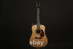 New ZUWEI Acoustic Electric Guitar Abalone Body&Neck Inlay Rosewood Back&Side