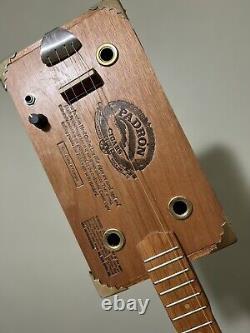 ON SALE! Cigar Box Guitar. Acoustic/Electric! Perfect Padron Box! Handcrafted