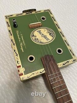 REDUCED PRICE! Cigar Box Guitar. Acoustic/Electric. 4 String Brickhouse Box