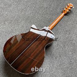 STARSHINE 916 Acoustic Guitar Abalone Inlay Ebony Fretboard Electronic Pickups