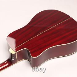 STARSHINE Cutaway Acoustic Electric Guitar Spruce Top 12 String Abalone Inlay